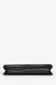 Pre-loved Chanel™ 2013-2014 Black Patent Camellia Embossed Wallet On Chain