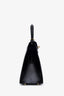 Hermès 2023 Black Box Leather Sellier Kelly 28 with Strap