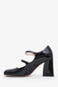 Roger Vivier Black Patent Leather Pres Viv Mary Janes Size 35