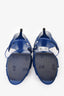 Saint Laurent Blue Patent Leather Tribute Platform Heels Size 38