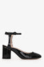 Stuart Weitzman Black Patent Block Heels Size 6