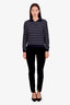 Gucci Black Cotton Straight Leg Skinny Pants Size 38