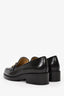 Pre-loved Chanel™ Black Leather CC Detail Loafers Size 38C