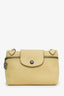 Longchamp Yellow Leather Le Pliage Crossbody Bag