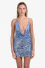 Peppermayo Blue Sequin 'Bohemian Bliss' Mini Dress Size 6
