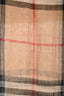 Burberry Tan Novacheck Sheer Scarf