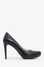 Prada Black Patent Leather Platform Pumps Size 36