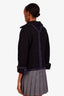 Pre-loved Chanel™ Navy Tweed Zip-up Jacket Size 38