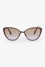 Fendi Red/Gold Toned Cat Eye Sunglasses