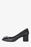 Salvatore Ferragamo Black Leather Vara Bow Pumps