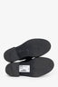 Prada Black Leather Logo Plaque Mule Loafers Size 35
