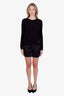Gucci Black Pleated Logo Shorts Size 38