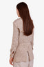 Pre-loved Chanel™ Beige Tweed Drawstring Waist Utility Jacket Size 34