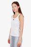 Off-White White Triangle Plaque Tank Top Size 38