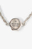 Gucci Sterling Silver Trademark Small Chain Bracelet Size 17