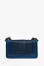Pre-loved Chanel™ Blue Stingray Leather Small Boy Bag