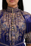 Zimmermann Purple Ramie Paisley 'Anneke Swing' Maxi Dress Size 0