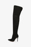 Gianvito Rossi Black Suede Stiletto Thigh High Boots Size 36.5
