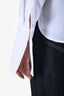 Max Mara White Cotton Button Down Sleeve Shirt Size 6