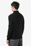 Moncler Black Wool Polo Sweater Size L Men's