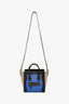 Celine 2015 Blue/Black/Taupe Nano Luggage Tote