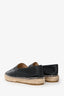 Pre-loved Chanel™ Black Lambskin Leather Interlocking CC Logo Espadrilles Size 41