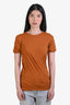 Rick Owens SS 2024 Clay Cotton 'Temple' Gathered T-Shirt Size S