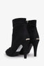 Pre-loved Chanel™ Black Sparkle Ankle Boots Size 38