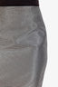 DSquared2 Silver/Black Midi Pencil Skirt Estimated Size 38