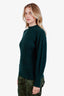 The Row Green Cashmere Mock Neck Sweater Size XS