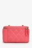 Pre-loved Chanel™ 2022 Pink Lambskin Small Vanity On Chain