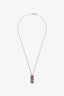 Tiffany & Co. 18k White Gold Diamond Atlas Bar Pendant Necklace