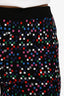 Pre-loved Chanel™ 2017 Black Cotton Multicolour Checkered Shorts Size 36