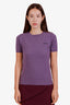 Miu Miu Mauve Cashmere Short Sleeve Sweater Size 38