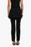 Issey Miyake Black Trousers with Skirt Overlay Size 1