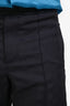 Gucci Navy Blue GG Jacquard Drawstring Pants Size 46 Mens