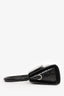 By Far Black Croc Embossed Leather Mini Top Handle