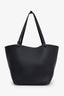 The Row Black Grained Calfskin Park Three Tote Bag