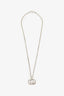 Gucci Sterling Silver Interlocking G Necklace