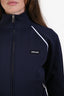 Miu Miu Navy Technical Zip-Up Track Jacket Size 38