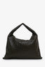 Bottega Veneta Brown Intrecciato Woven Calfskin Leather Large 'Hop' Bag