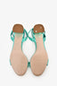 Miu Miu Green Patent Leather Block Heels Size 37