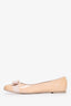 Salvatore Ferragamo Blush Pink Patent Bow 'Varina' Ballet Flats Size 8
