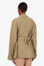 Isabel Marant Khaki Green Lorenzo Tie-waist Trench Coat Size 36