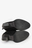 Aquatalia Black Suede Wooden Block Heel Ankle Boots Size 5
