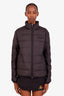 Gucci Black Goose Down Logo Zip Up Jacket Size 44