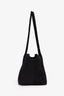 The Row Black Suede Terrasse Shoulder Bag
