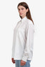 Burberry London White Cotton Button Collared Shirt Size M