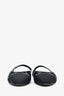 Pre-loved Chanel™ Black Canvas Sequin CC Flat Slingbacks Size 35.5