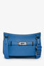 Hermès 2023 Blue Evercolour Swift Leather Mini Jyspiere
